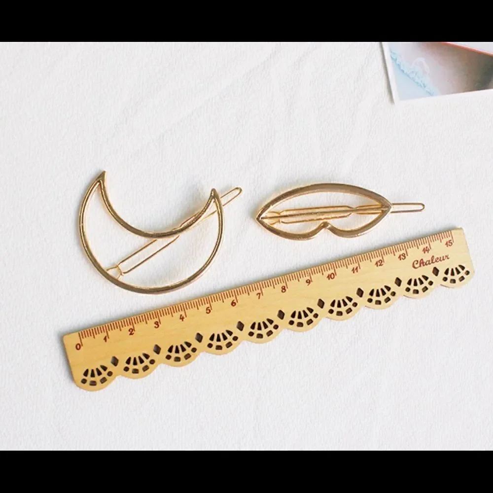 Hair pin Electroplated Alloy half moon